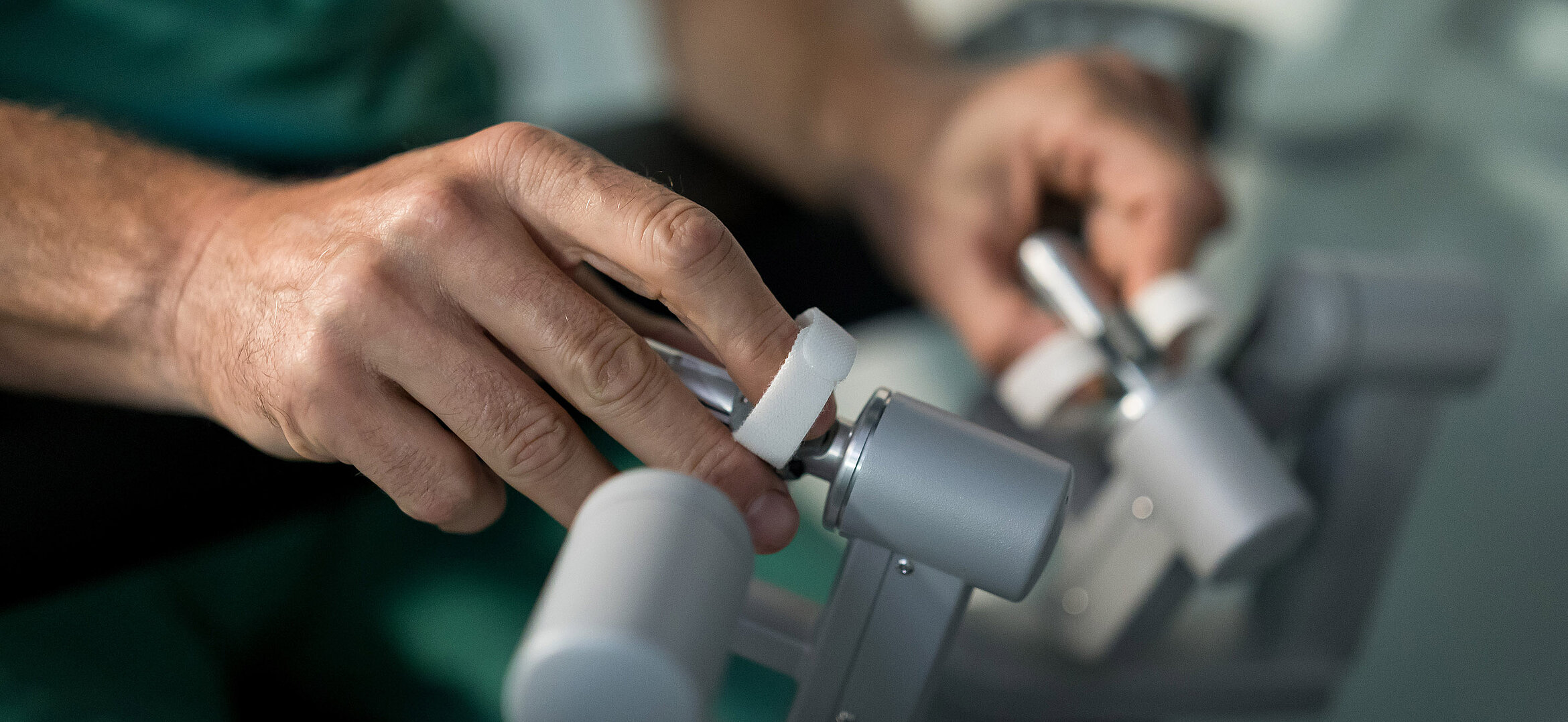 Roboterassistiert Da Vinci Konsole Schlaufen