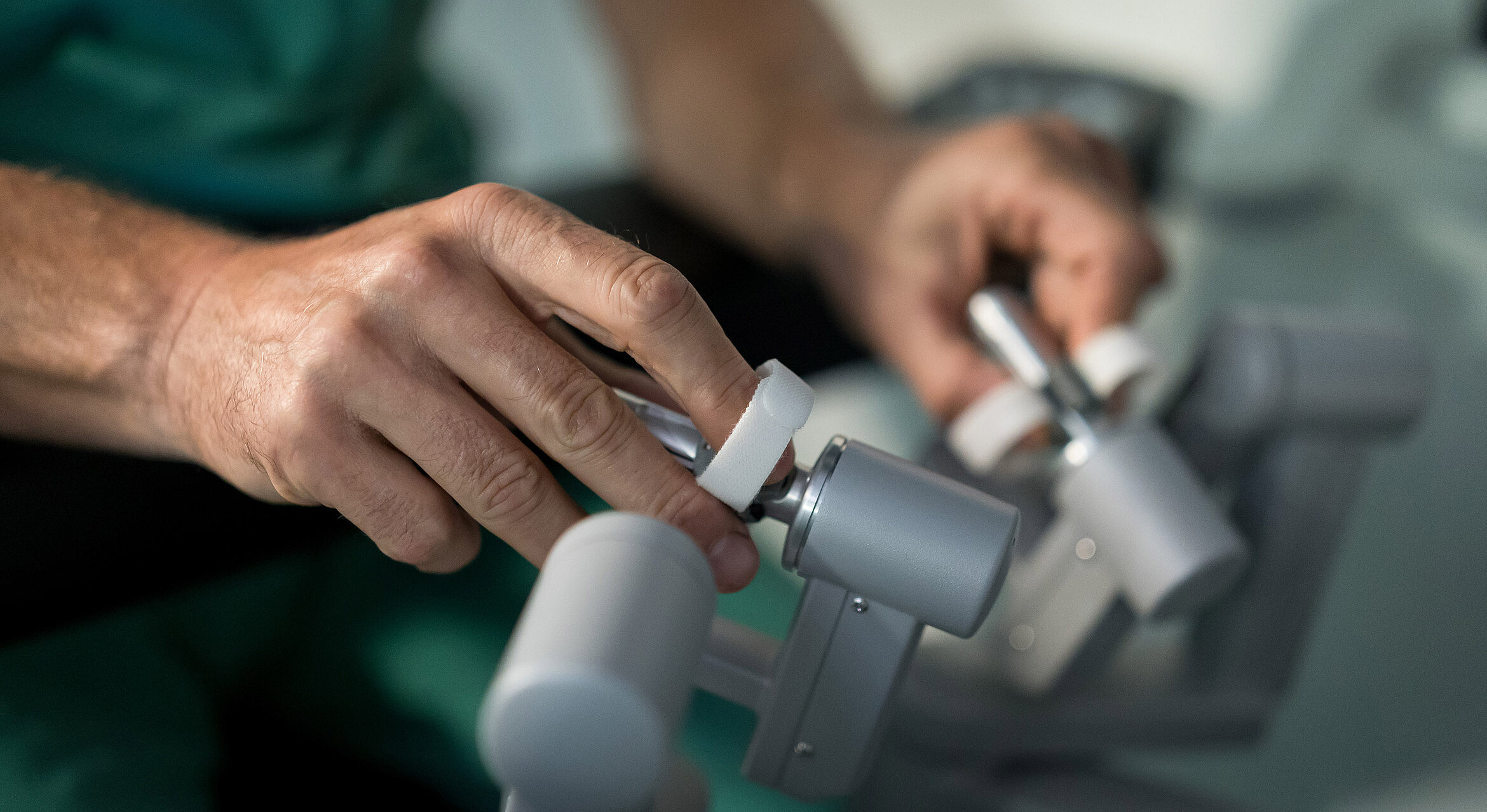 Roboterassistiert Da Vinci Konsole Schlaufen