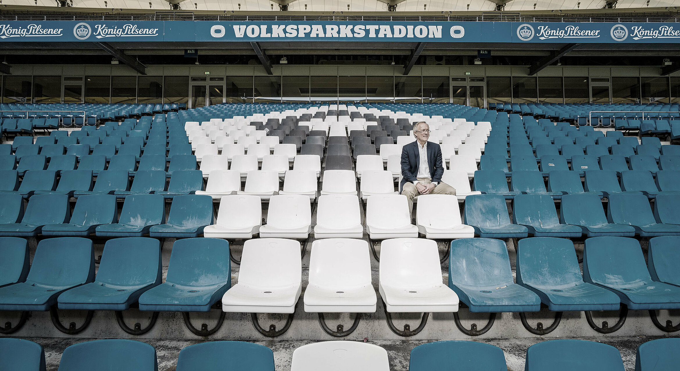 Bernd Wehmeyer im HSV Stadion