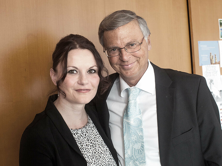 Wolfgang Bosbach und seine Lieblingskrankenschwester Anja